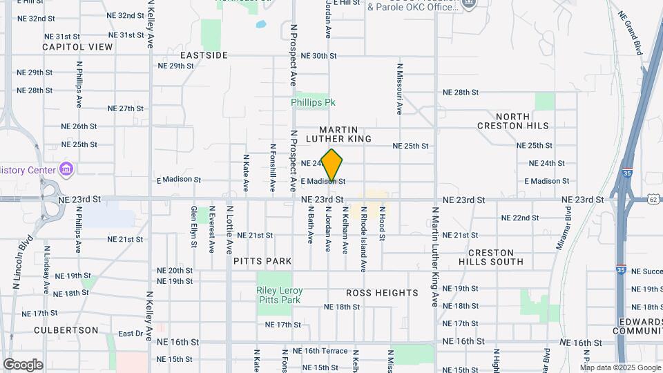 1600 E Madison St Map and Location Details