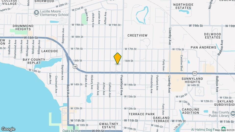 1510 Clay Ave Map and Location Details