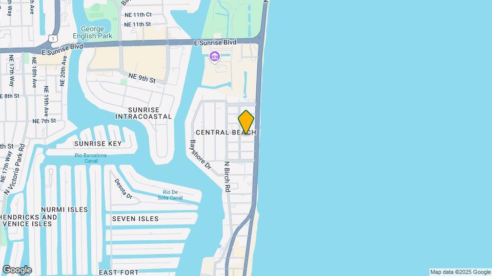 Conrad Fort Lauderdale Beach Map and Location Details