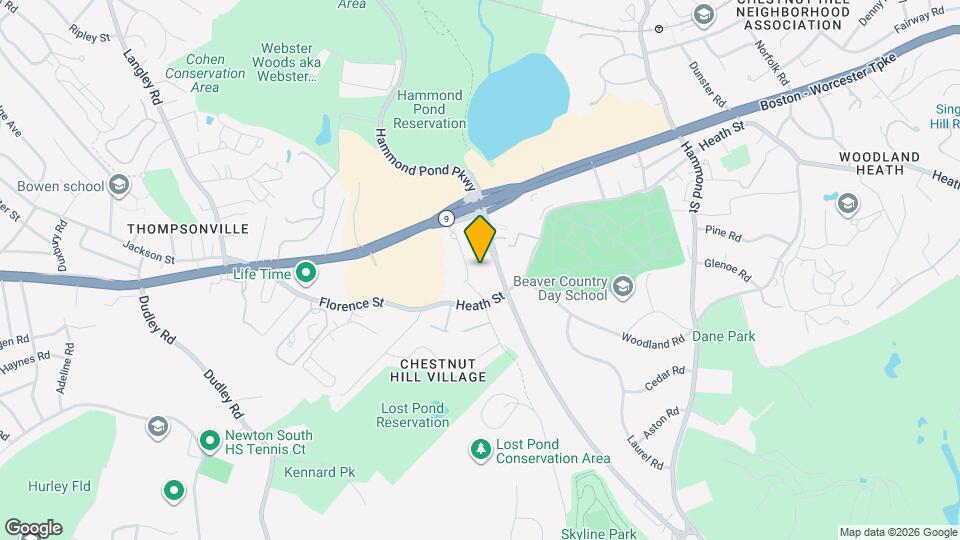 2 Hammond Pond Pky, Unit 203 Map and Location Details