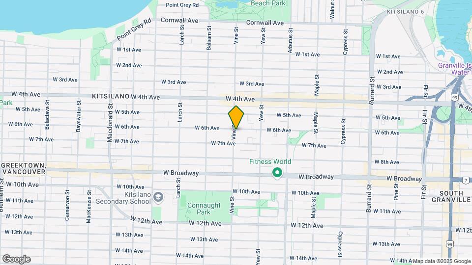 2200 Vine St Map and Location Details