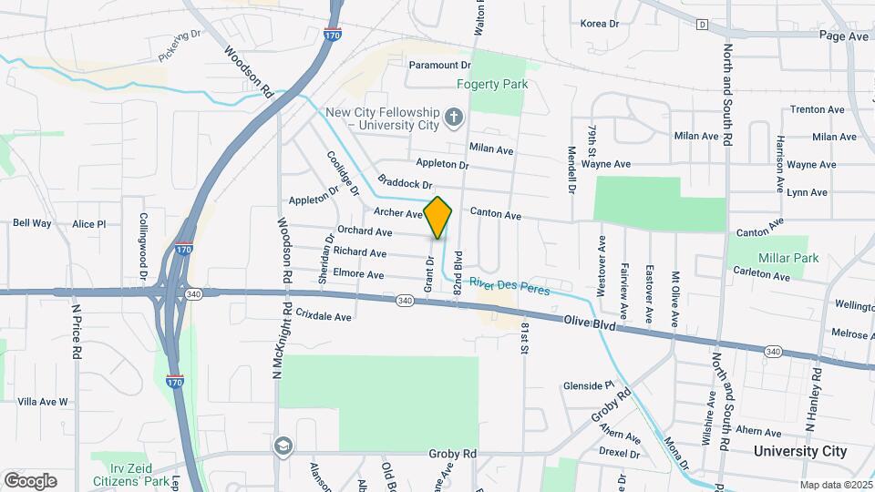 1256 Grant Dr Map and Location Details