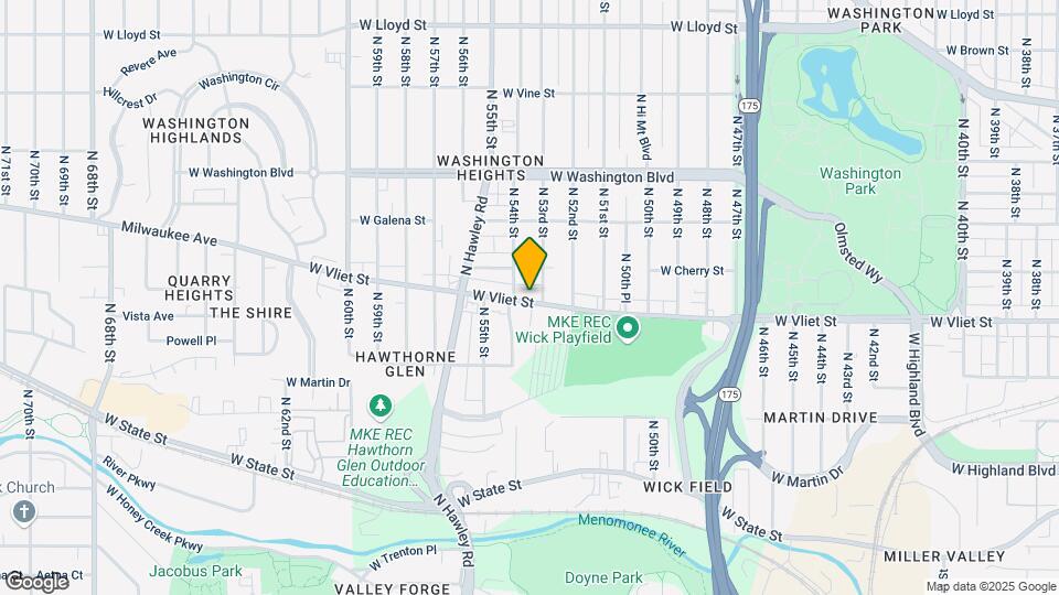 5316 W Vliet St Map and Location Details