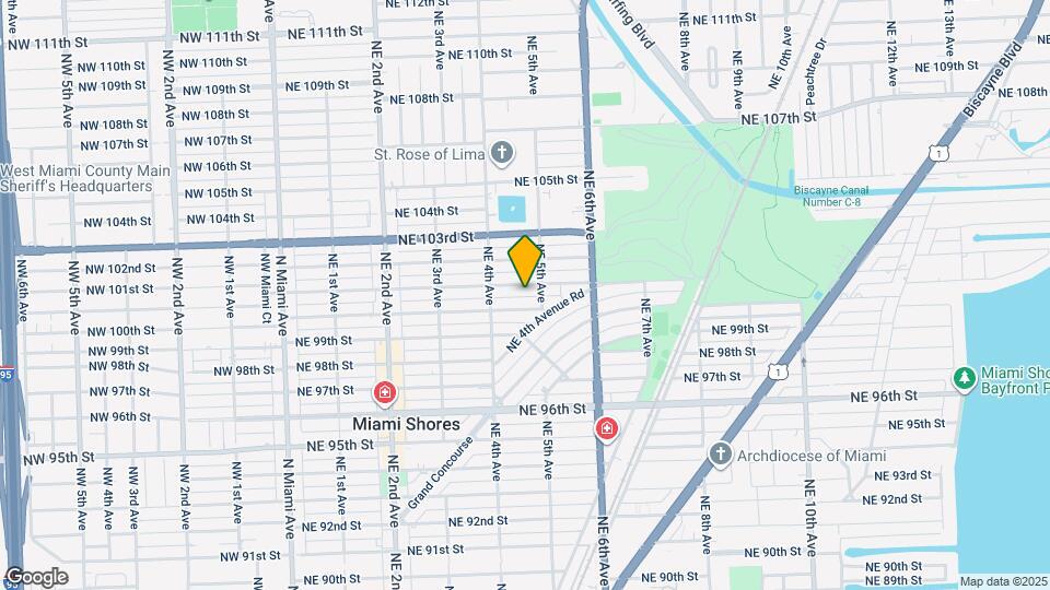 1100 NW 71st St Map and Location Details