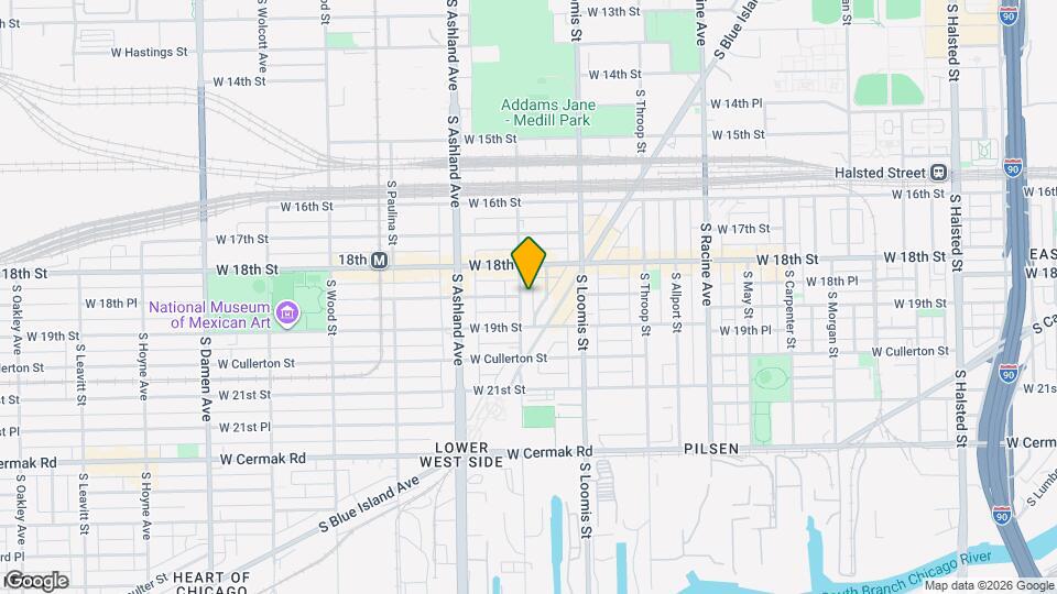 1831 S Laflin St Map and Location Details