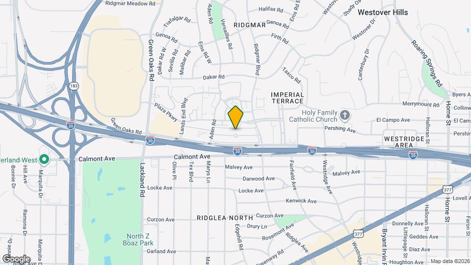 2508 Ridgmar Blvd, Unit Regency 1 Bedroom Map and Location Details