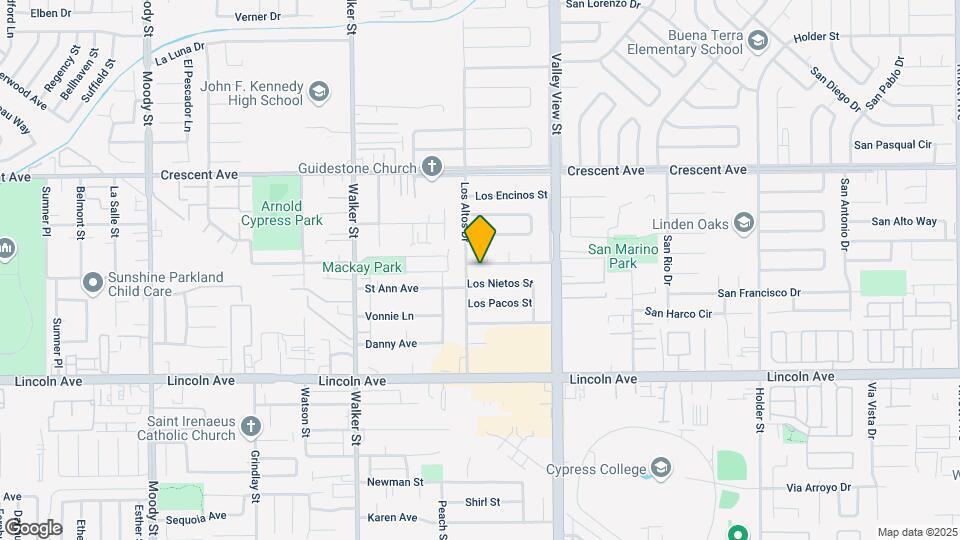 5804 Los Ranchos Dr Map and Location Details