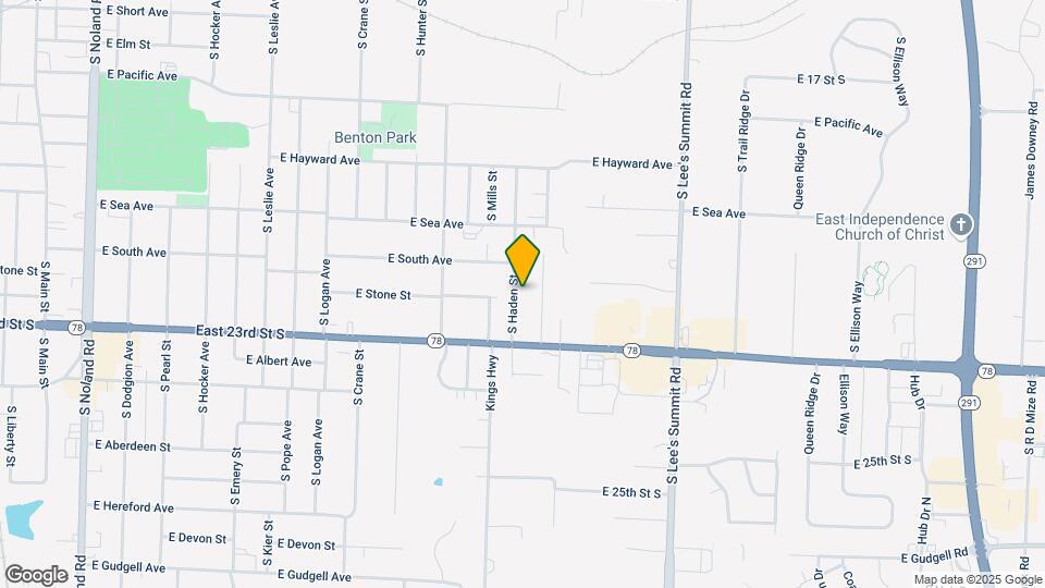 1123 S Haden St Map and Location Details