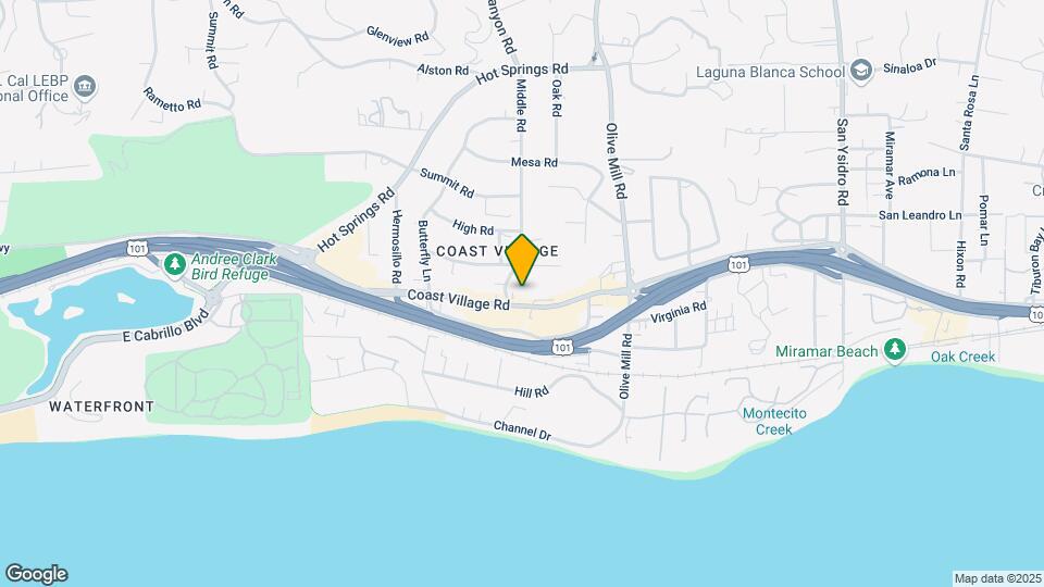 1214 Coast Village Rd Map and Location Details