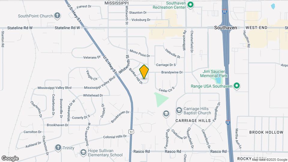 8614 Bunker Hill Dr Map and Location Details