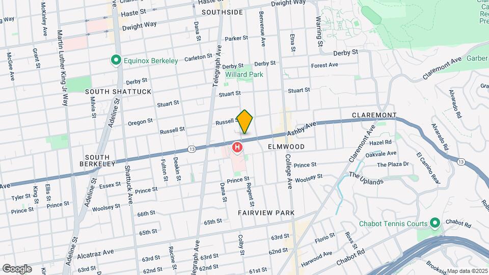 2501 Ashby Ave Map and Location Details