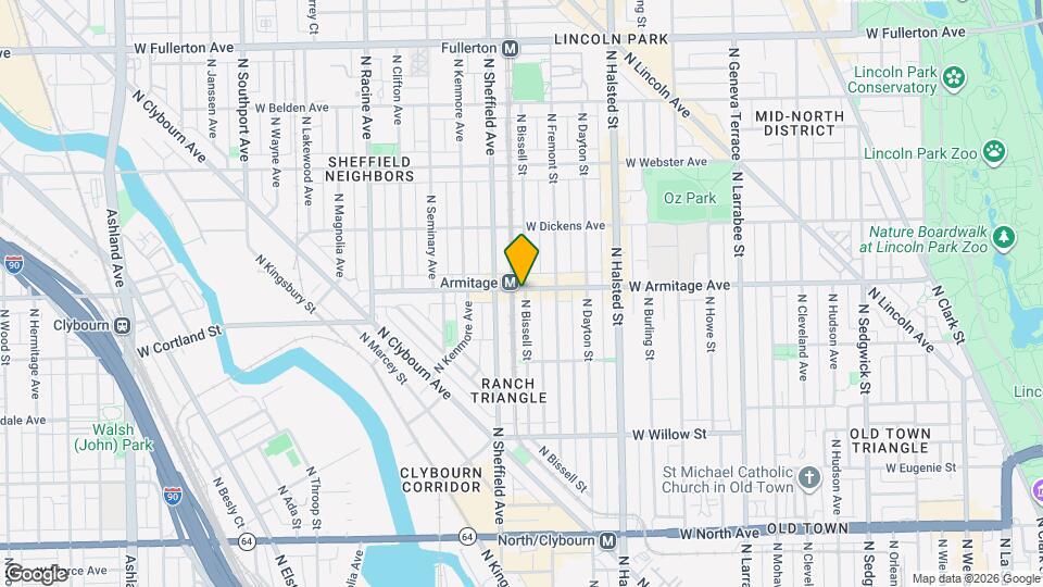 935-937 W Armitage Ave Mapa y Detalles de la Ubicación