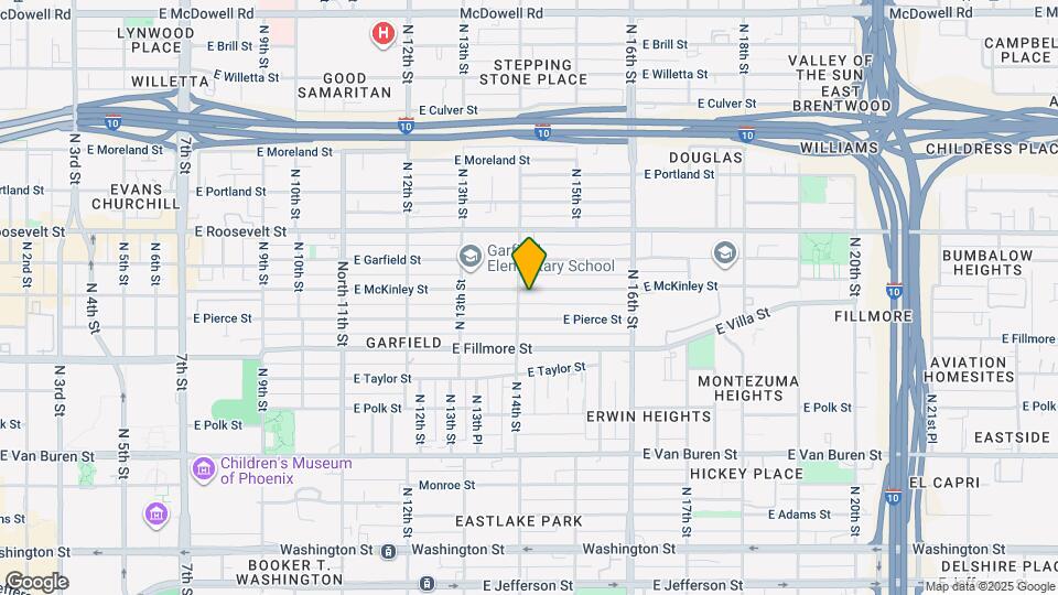 1407 E McKinley St Map and Location Details