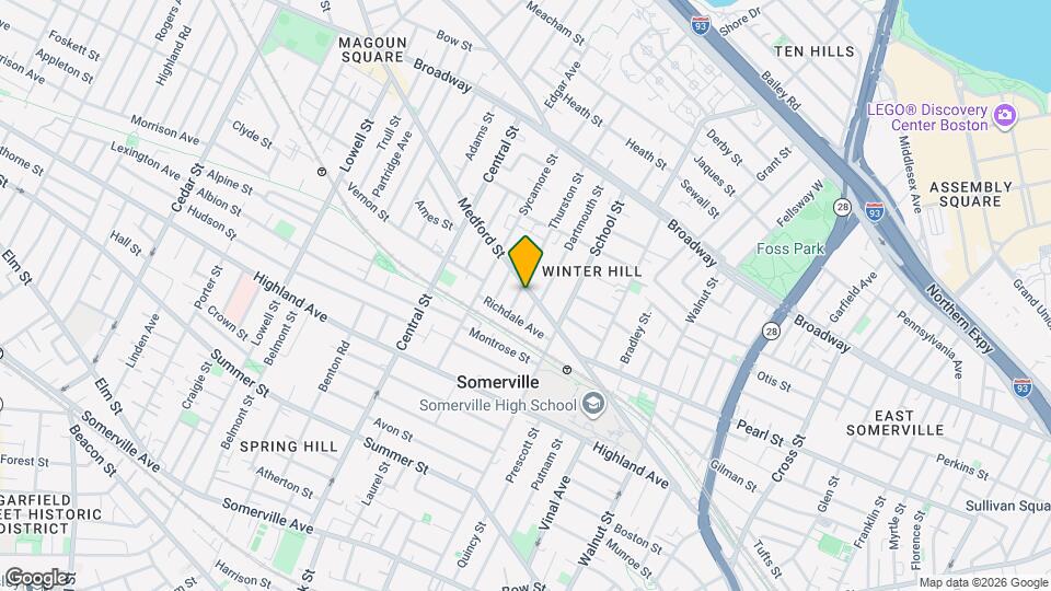 386 Medford St Map and Location Details