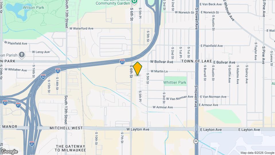 4383 S 5th Pl, Unit A Map and Location Details