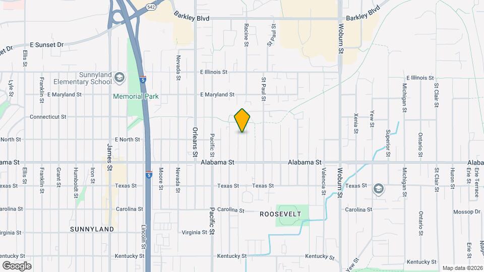 2601 Racine St Map and Location Details