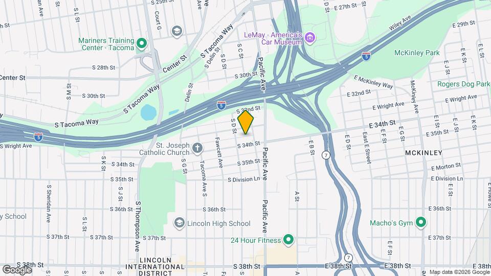 309 S 34th St Map and Location Details