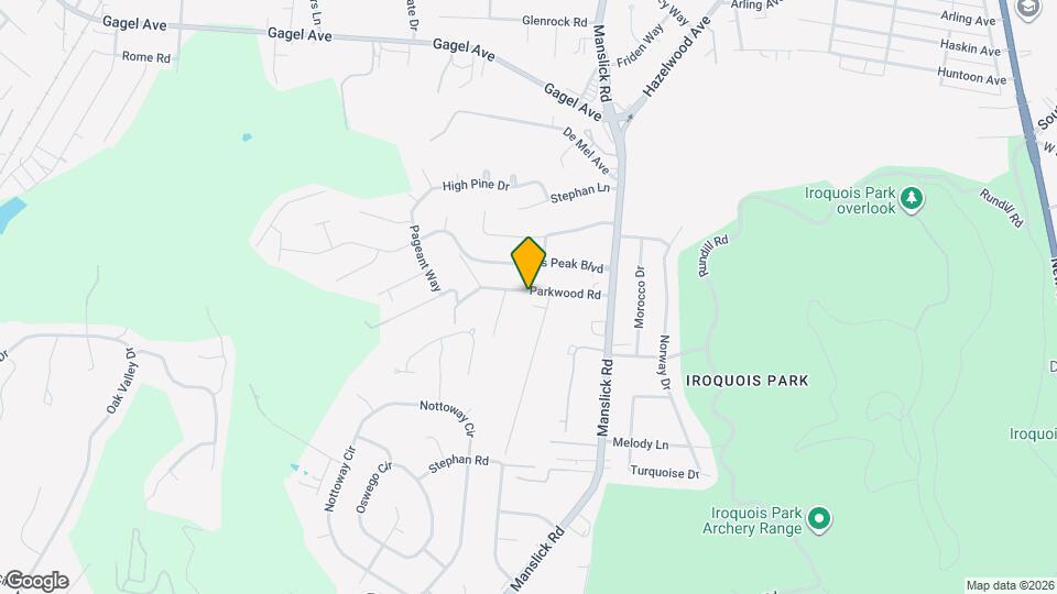 2304 Parkwood Rd Map and Location Details