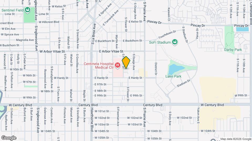 1010 S Flower St Map and Location Details