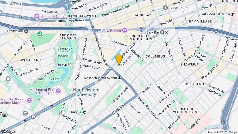 193 Saint Botolph St, Unit 5 Map and Location Details