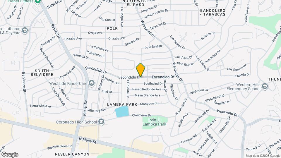 6713 Escondido Dr Map and Location Details