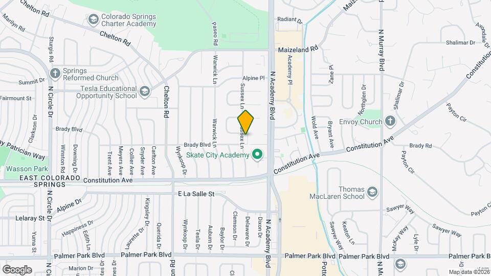 2011 Sussex Ln Map and Location Details