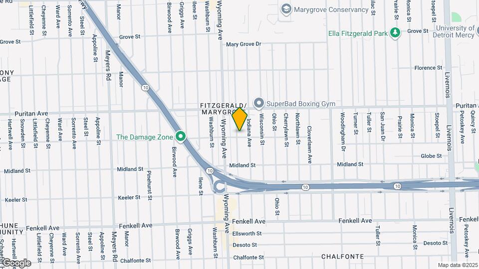 15812 Kentucky St Map and Location Details