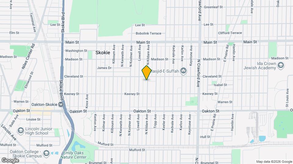 8144 N Kildare Ave Map and Location Details