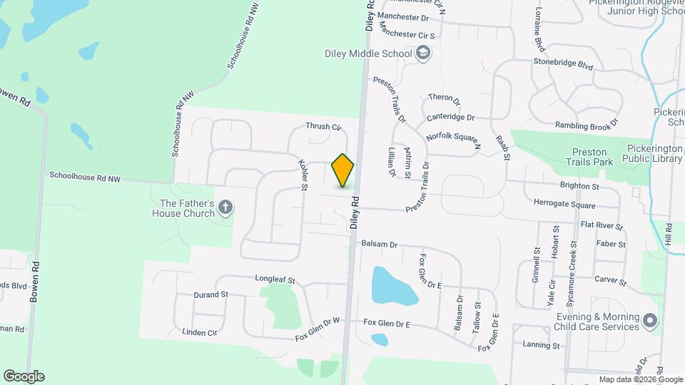 The Reserve at Pickerington Ponds Map and Location Details