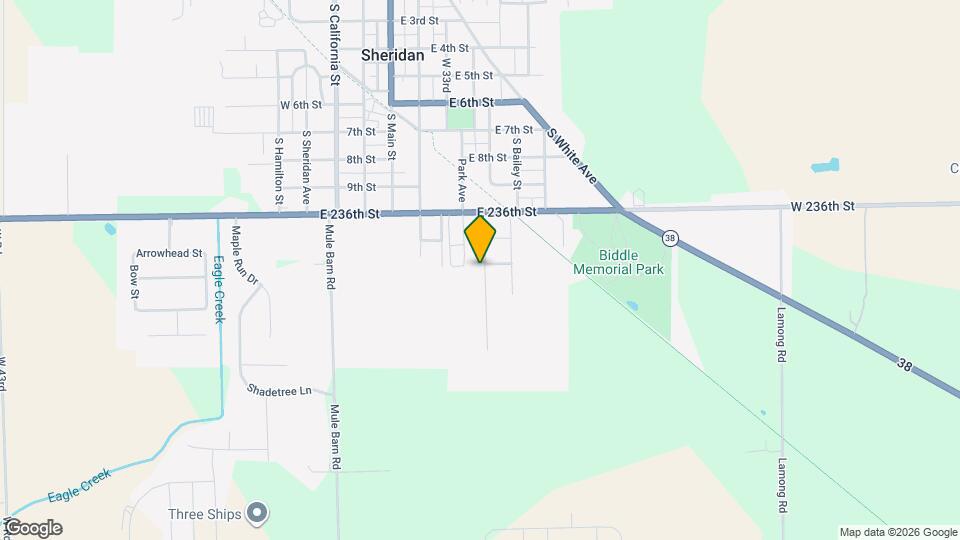 1102 S Malott St Map and Location Details