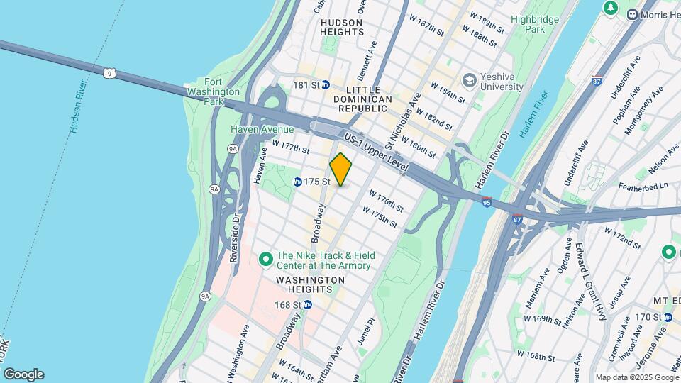 619 West 175th Street Mapa y Detalles de la Ubicación