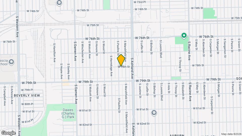 7801 S. Paulina St Mapa y Detalles de la Ubicación