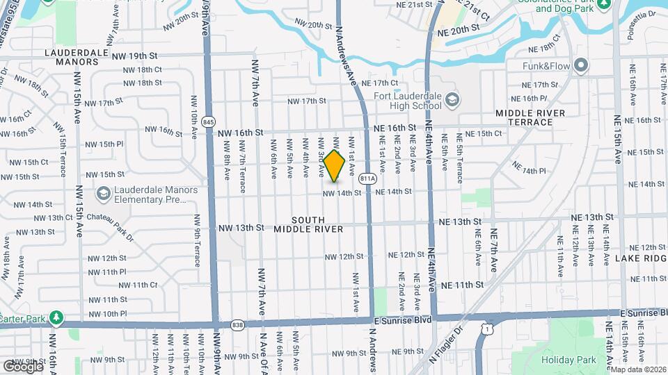 1409 NW 2nd Ave Map and Location Details