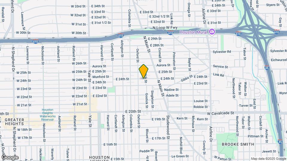 610 E 24th St Map and Location Details