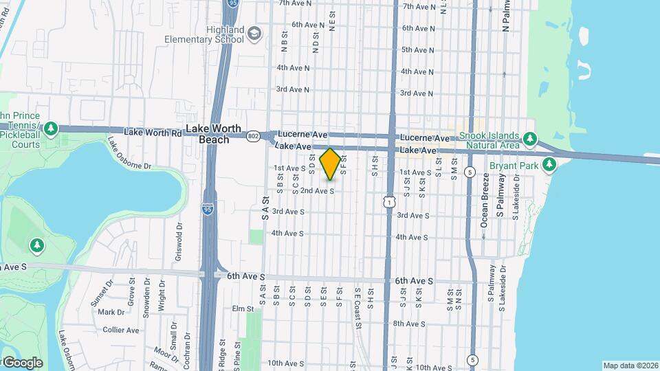 126 S E St Map and Location Details