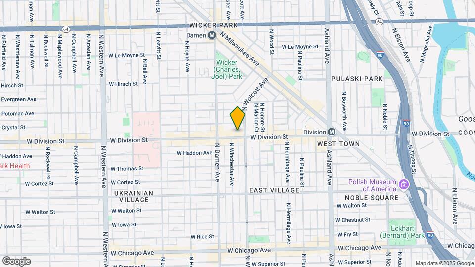 1914 W Division St Map and Location Details