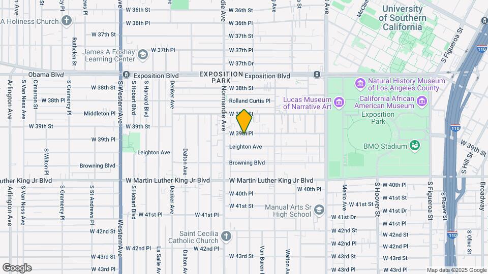 1234 W 39th Pl Map and Location Details