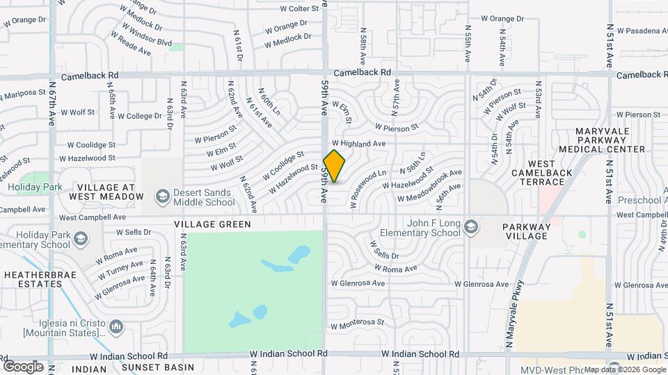5857 W Coolidge St Map and Location Details