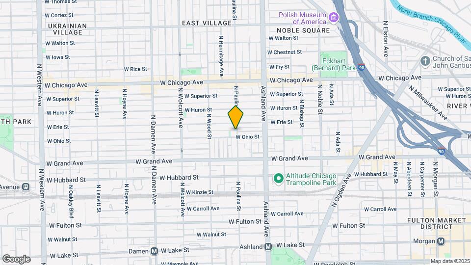 1700 W Ohio St Map and Location Details