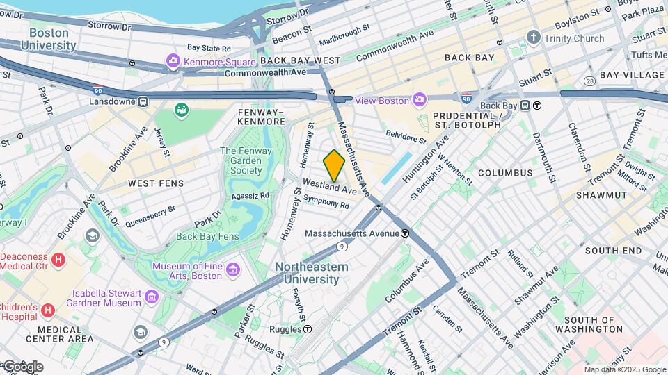 34 Westland Ave, Unit 16 Map and Location Details