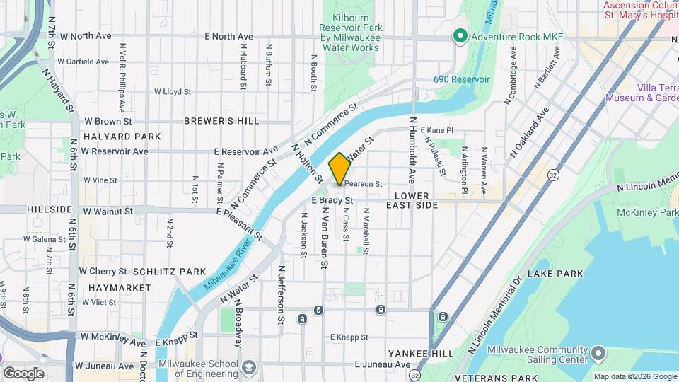 1715 N Cass St, Unit 2 Mapa y Detalles de la Ubicación