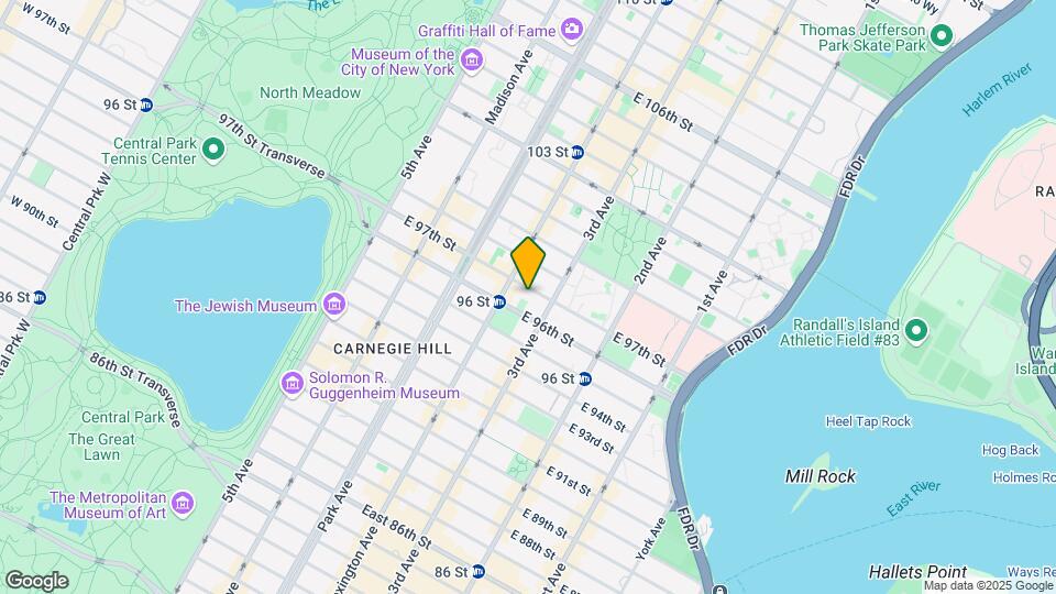 154 E 97th St Map and Location Details