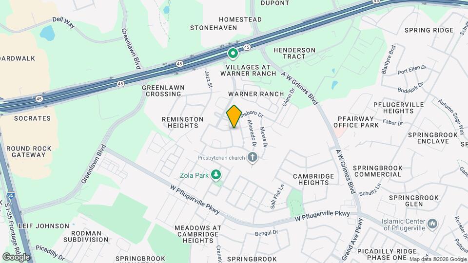 1917 Tawakoni Dr Map and Location Details