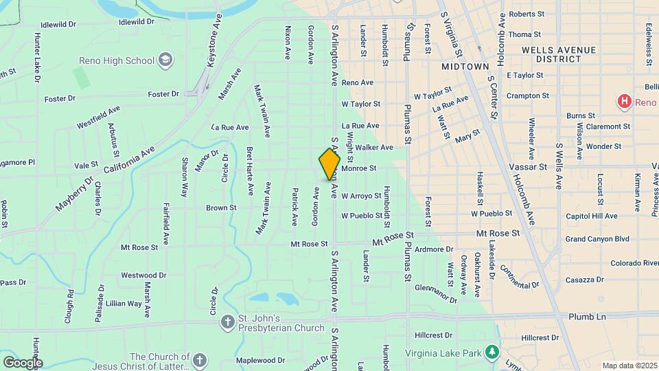 1231 S Arlington Ave Map and Location Details