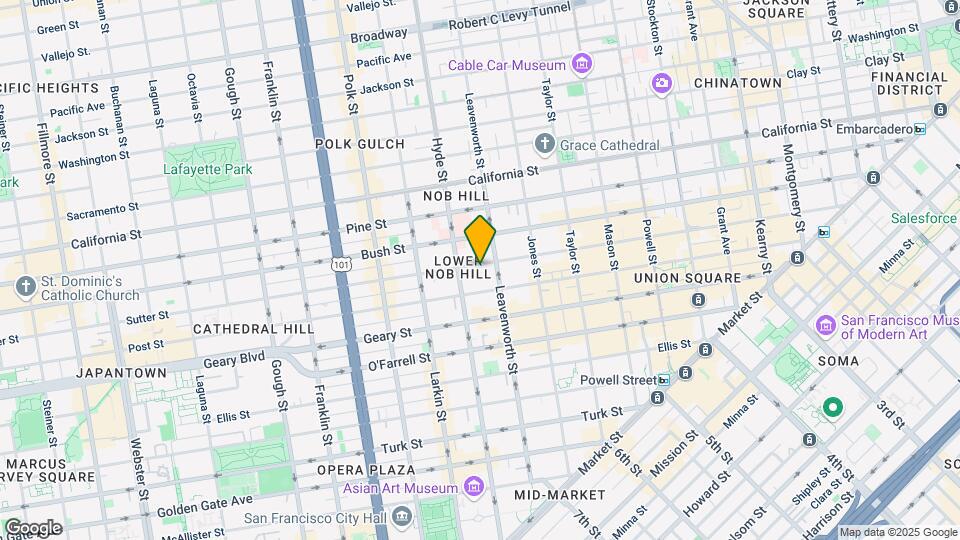 935 Sutter St Mapa y Detalles de la Ubicación