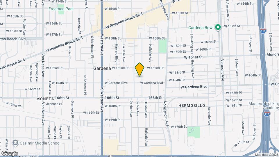 16307 S Dalton Ave, Unit B Map and Location Details