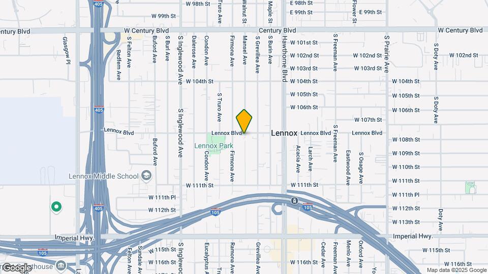 4532 W Lennox Blvd Mapa y Detalles de la Ubicación