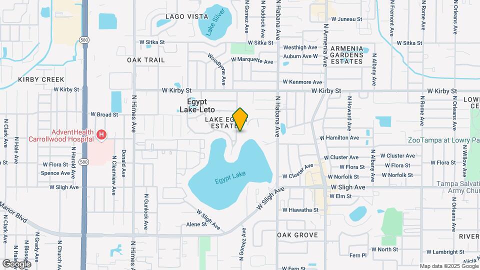 7321 Egypt Lake Dr Map and Location Details