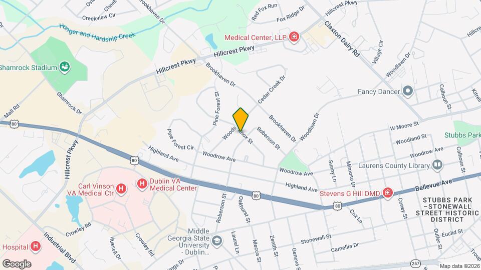 412 Roberson St Map and Location Details