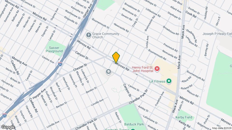 21534 Moross Rd Mapa y Detalles de la Ubicación